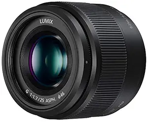 Panasonic Lumix G Lens, 25mm, F1.7 Asph., Mirrorless Micro Four Thirds, H-H025K (USA Black)