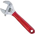 KLEIN TOOLS D507-6 Adjustable Wrench, Extra Capacity Jaw Forged Drive Wrench with High Polish Chrome Finish, 6-1/2-Inch