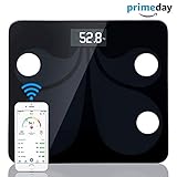 ❤️❥【CENTRARSE EN SU SALUD】：Monitor de Análisis Cuerpo, esta es una de esas escalas que no sólo mide el peso pero puede proporcionar mucha más información, como la masa grasa, masa ósea, masa muscular, la grasa visceral, BMI / BMR, porcentaje de hidratación del cuerpo, la proteína y la edad del cuerpo.Los datos no se puede usar como consejos medicos.