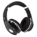 Produktbild samLIKE Noise Reduction Headphone, Bluetooth Kabellos HiFi-Kopfhörer Metallisches Surround Sound Headset mit Mikrofon Speaker für iPhone,Android Smartphones PC und MP3 Players usw ( Schwarz)