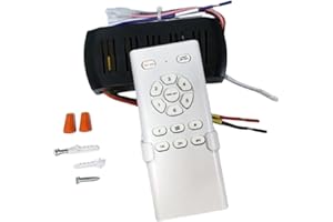 NONDK Conversion de fréquence Ventilateur de plafond Kit de contrôle à distance Lumière haute tension Contrôleur Récepteur à distance 6 vitesses