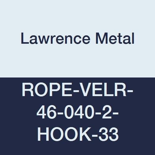 Lawrence metal ROPE-VELR-46-040-2-HOOK-33 Brown Rope Velour, 4' 0", 2 Black Hook Ends, 2.5" Height, 1.5" Wide, 48" Length