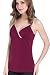 Intimate Portal Women Gaia Nursing Cami Tank Breastfeeding Clothes 2-PK Gray Red Large