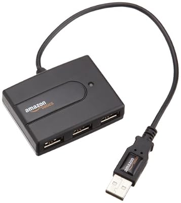 AmazonBasics Mini Hub USB 2.0 4 ports