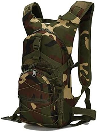 Camo Small shoulder bag men and women Casual fashion outdoor Climbing traveling backpack Can shoulder waterproof portable Tactical package (Emerald)