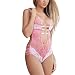 Produktbild Dessous FORH Damen Reizvolle Erotik Dessous Set gemütlich Spitze Nachtwäsche reizwäsche Versuchung BH Unterwäsche Charming Unterhosen Set (Freie Größe, rosa)
