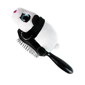 Wet Brush Plush Brush, Detangler Panda Stuffed Animal Kids Toys, Black, Single