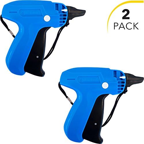 Clothes Tagging Gun Set (2 Pack) by desired tools: Handheld Security and Pricing Label Tag Applicator for Boutiques, Family Yard Sales, Flea Markets &amp; Warehouses - Standard Fastener Attachments