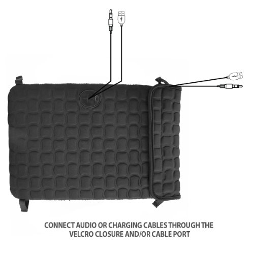 Tablet Tasche 10.1″ / Tablet Hülle Case / iPad Skin aus Neopren mit Zubehörfach / Schützhülle für Samsung Galaxy Tab A Fire HD Kids Lenovo Miix Thuawei MediaPad Microsoft Surface Odys Fusion Xido usw. - 6