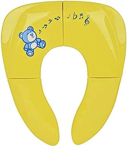 YND Foldable Baby Travel Potty Seat Folding Portable Toilet Training Seat For Children Pot Chair Mat Toddler Urinal Cushion (Yellow)