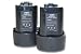 Produktbild 2 x vhbw Akku Set 1500mAh für Werkzeug Makita DF030DWX DF330, DF330D, DF330DWE, DF330DWLX, JR100DWE