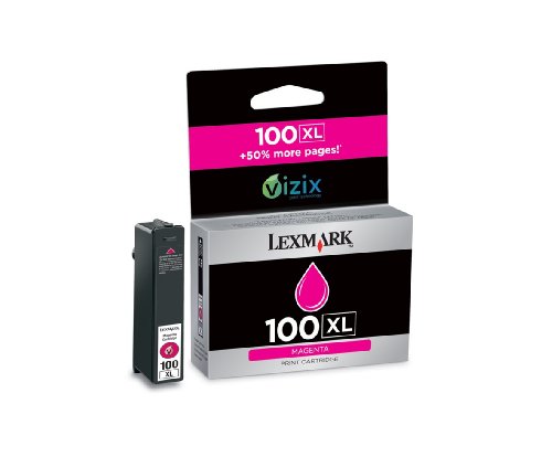 Lexmark 14N1070E 100XL Tintenpatronen Hohekapazität 600 Seiten Rückgabe, magenta - 2