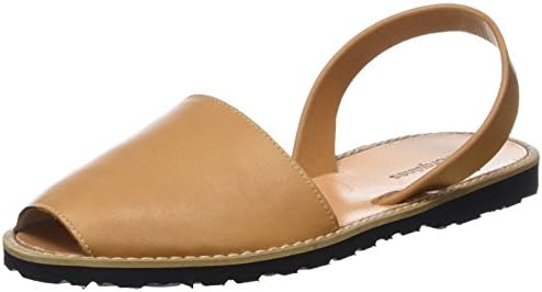 Minorquines Unisex Adults’ Avarca Sling Back Sandals, Marron (Naturel1), 6 UK
