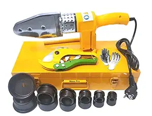 Mass Pro PPR Pipe Heating Welding Machine Auto Cut Off With 6 Die Set Size 20~63 Mm Transformer Welding Machine