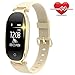 Produktbild Fitness Tracker, Male and Female Heart Rate Monitor Pedometer, Activity Tracker Smart Armband Smart Watch Ip67 Waterproof, Sleep Monitor,Gold