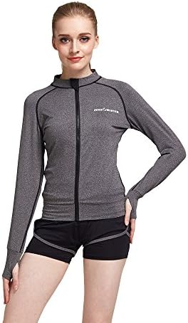 Omysi 2017 Women’s Long Sleeve Quick Dry Fashion Yoga Coat Running Exercise Coat