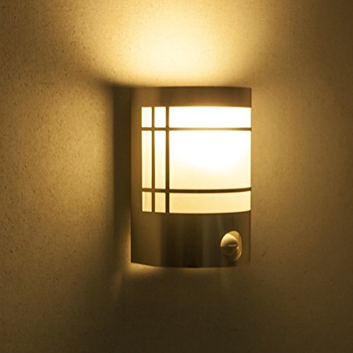 BT1010C PIR Serie Stockholm, Edelstahl Wandlampe, mit Bewegungsmelder - 2