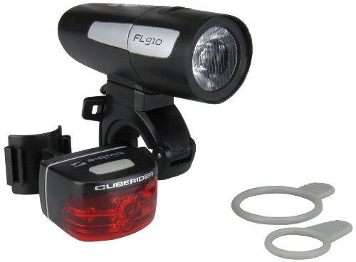 Preisvergleich Produktbild Sigma Batterieleuchtenset FL 910 Plus Cuberider, 66576