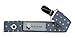 House of Bibs Baby Soother Chain / Dummy Clip / Pacifier Holder - White Stars (Steel Blue)