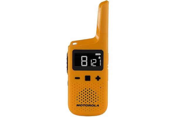 Motorola Solutions - Lot de 2 Talkie Walkies - TALKABOUT T72 - PMR446 - Jaune - Longue portée - Indice IP54 - Idéal Randonnées