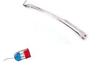 CREATIVE CORNER Set di 4 fermagli per capelli Fildors argentati, Made in France, 5,8 cm