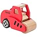 Produktbild Ultrakidz Holzfahrzeuge / Baustellenfahrzeuge aus Holz, abgerundetes und griffiges Holz-Kinderspielzeug für 2–5-jährige Kinder, Spielautos aus Naturholz – Spielzeugauto: Straßenwalze aus Holz