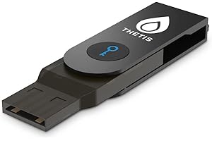 Thetis FIDO U2F Sicherheitsschlüssel mit Bluetooth ENBL, Zwei-Faktor-Authentifizierung [Extra Schutz] Kompatibel mit Windows/Linux/MacOS, Gmail, Facebook, Dropbox, SaleForce, GitHub und mehr