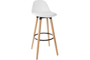 ATMOSPHERA CREATEUR D'INTERIEUR Atmosphera - Tabouret de Bar Maxon Blanc