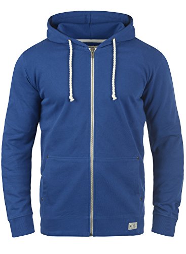 REDEFINED REBEL Mark Herren Sweatjacke Kapuzen-Jacke Zip-Hoodie aus 100% Baumwolle, Gre:XXL, Farbe:Blue