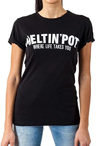 Meltin'Pot - T-Shirt ANNA J9201-GE000 for woman, regular fit, short sleeve - BLACK - small