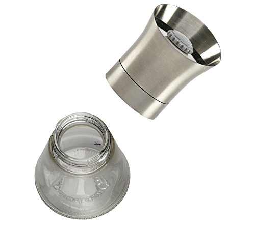 CrushGrind KALA Gewürzmühle/Pfeffermühle/Salzmühle, verstellbares Keramikmahlwerk, 12.6cm, Edelstahl - 3