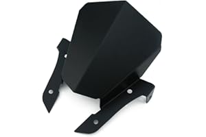 Heinmo Parabrisas de Aluminio CNC Motocicleta Parabrisas Parabrisas para Yama' MT-07 FZ-07 FZ-7 2013 2014 2015 2016 2017