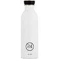 24Bottles URBAN Bottle Lightest Insulated Stainless Steel Water Bottle, Eco-Friendly Reusable BPA-Free Hot Cold Modern, Portable, Leak Proof for Travel, Office, Home, Gym (Ice White, 500 ml)