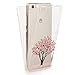 Produktbild EGO® Double Touch Case komplette TPU Silikon Hülle für Huawei P8 Lite, Motiv 1 Baum 360 ° Grad vorne hinten Beidseitiger Schutz Full Handy Tasche transparent Front Back doppelseitig