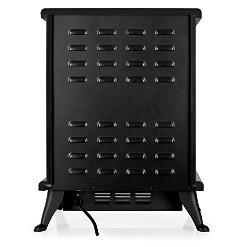 Klarstein St. Moritz Elektrokamin Kaminofen (1800 Watt Heizlüfter, Flammensimulation, Helligkeit einstellbar, Heizleistung regelbar) schwarz - 4