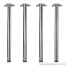 Produktbild 4er Set Tischbeine Edelstahl 87cm Tischfüße Möbelfuß Tischbein Möbel Möbelbein