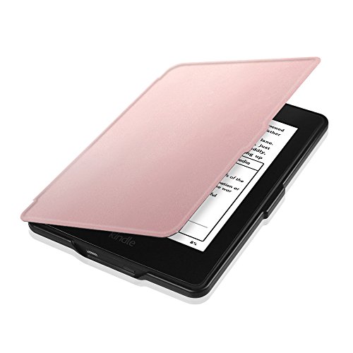 Fintie Kindle Paperwhite Hülle – Die dünnste und leichteste Smartshell Case Schutzhülle Tasche mit auto Sleep / Wake für den neuen Kindle Paperwhite 2016 (mit 300 ppi-Display, 6 Zoll, und integrierter Beleuchtung) und alle Modelle von 2012, 2013, 2014, 2015, Roségold - 8
