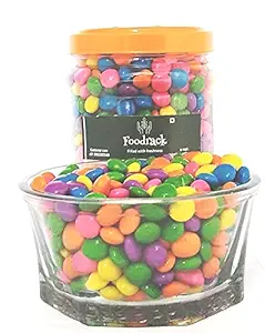 Foodrack Gems Chocolate Buttons Chocolate Munchies Bright Colour Gems Pack 1kg