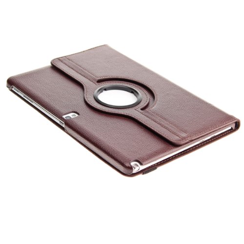 SVS-Trade Samsung Galaxy Note 2014 Edition 360 ° rotierbare Schutz Tasche Smart Cover 10.1 Zoll (Braun) - 4