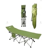 CR-1188 Foldable Chaise Lounge Camping Bed Beach Bed Camping Green