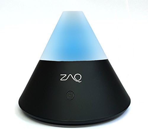 ZAQ Noor Multicolor Litemist Aromatherapy Essential Oil Diffuser, 80 ml, Black by ZAQ