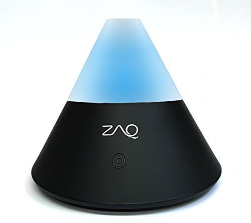 ZAQ Noor Multicolor Litemist Aromatherapy Essential Oil Diffuser, 80 ml, Black by ZAQ