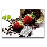 fresa y chocolate pelicula completa youtube  Calvendo Fresas Rojas con Chocolate y café, 75x50 cm