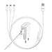 Produktbild Samsung Multi-Ladekabel-Set ET-KG900 für Samsung Galaxy Geräte, weiß