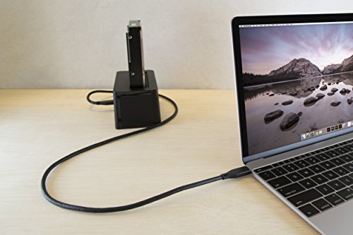 Plugable USB 3.1 Gen2 (2.Generation) 10Gbps USB-IF Zertifiziertes USB-C nach USB-C Kabel mit elektronischer Kennzeichnung (ist für bis zu 3A vorgesehen, 1m länge, Typ-C) - 3