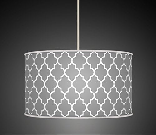 MOROCCAN GEOMETRIC HANDMADE LAMPSHADE PRINTED FABRIC PENDANT LIGHT 685-699