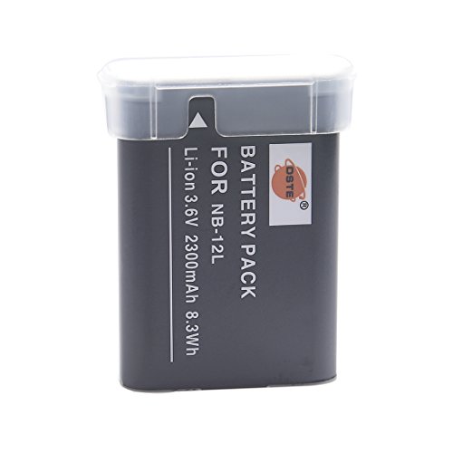 DSTE 2-pack Rechange Batterie et DC161E Voyage Chargeur pour Canon
NB-12L LEGRIA mini X PowerShot N100 PowerShot G1 X Mark II