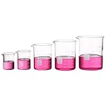 Borosilikatglas Bechergläser Set Becherglas mit klare Ausguss 50ml 100ml 250ml 400ml 600ml Meßbecher