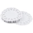 Centrini Di Carta In Pizzo Dorato - 100 Pezzi Da 12,5 Cm Per Torte, Dessert E Tavola | Decorazione Elegante Per Eventi