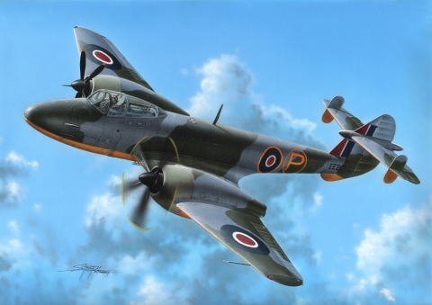 Preisvergleich Produktbild MPM 72574 - Gloster Meteor Trent First Turbop Fighter